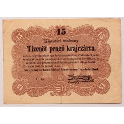 Szabadságharc 15 krajcár 1849