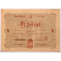 Szabadságharc 5 forint 1848 Barna