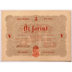 Szabadságharc 5 forint 1848 Piros