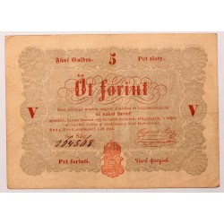 Szabadságharc 5 forint 1848 Piros