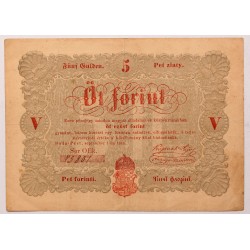 Szabadságharc 5 forint 1848 Piros