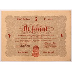 Szabadságharc 5 forint 1848 Piros