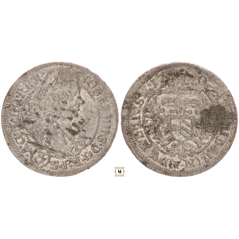 I. József 3 krajcár 1706 FN Breslau I. József 3 krajcár 1706 FN Breslau