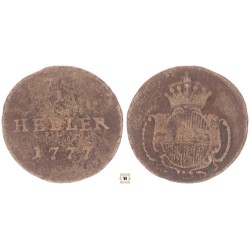 Mária Terézia 1 heller 1777 Bécs