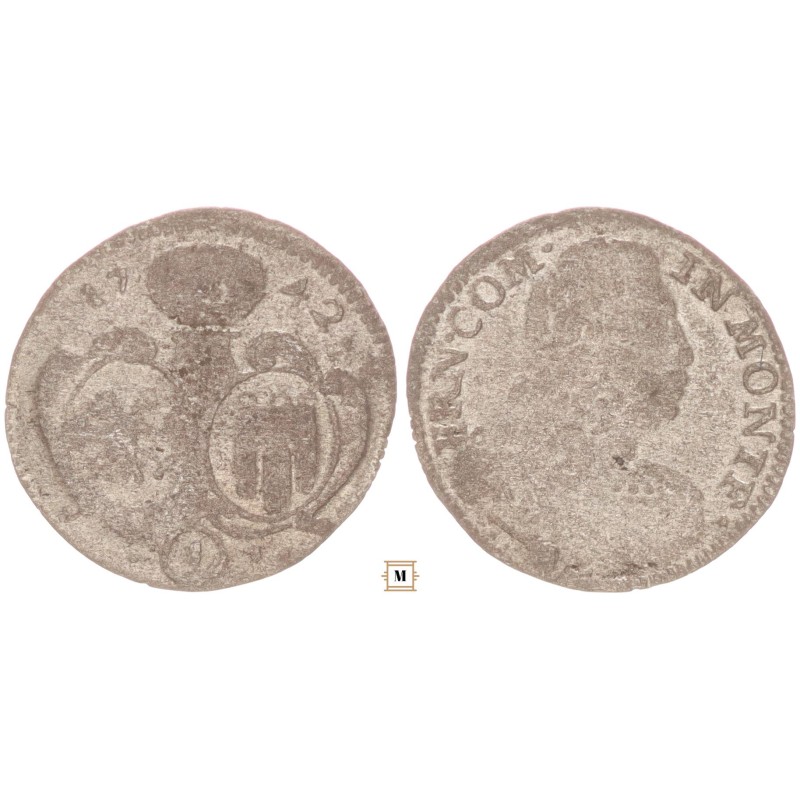 Németország Montfort Ernst 1 krajcár 1742 Németország Montfort Ernst 1 krajcár 1742