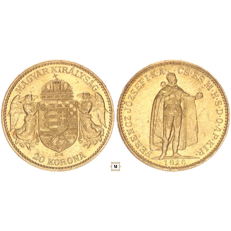 Ferenc József 20 korona 1916 KB Bosznia R! Ferenc József 20 korona 1916 KB Bosznia R!