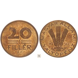 20 fillér 1950 BP utánveret