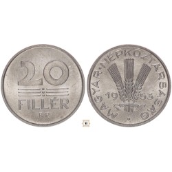 20 fillér 1953 BP