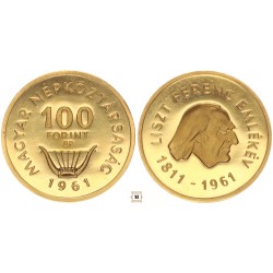 100 forint Liszt Ferenc 1961 BP