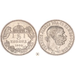 Ferenc József 5 korona 1900 KB