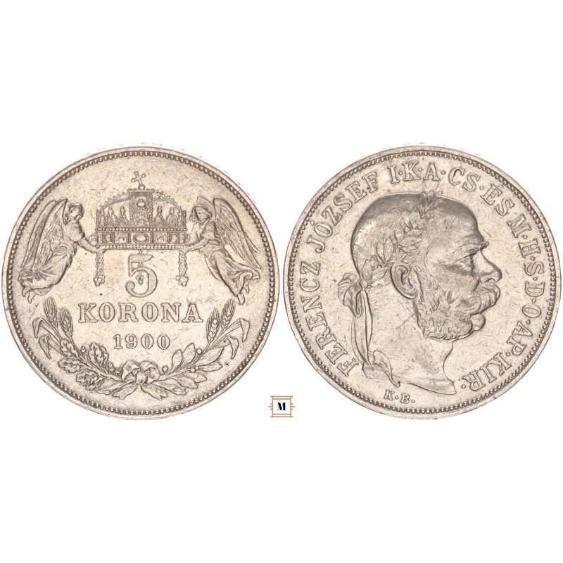 Ferenc József 5 korona 1900 KB Ferenc József 5 korona 1900 KB