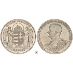 Horthy Miklós 5 pengő 1939 BP