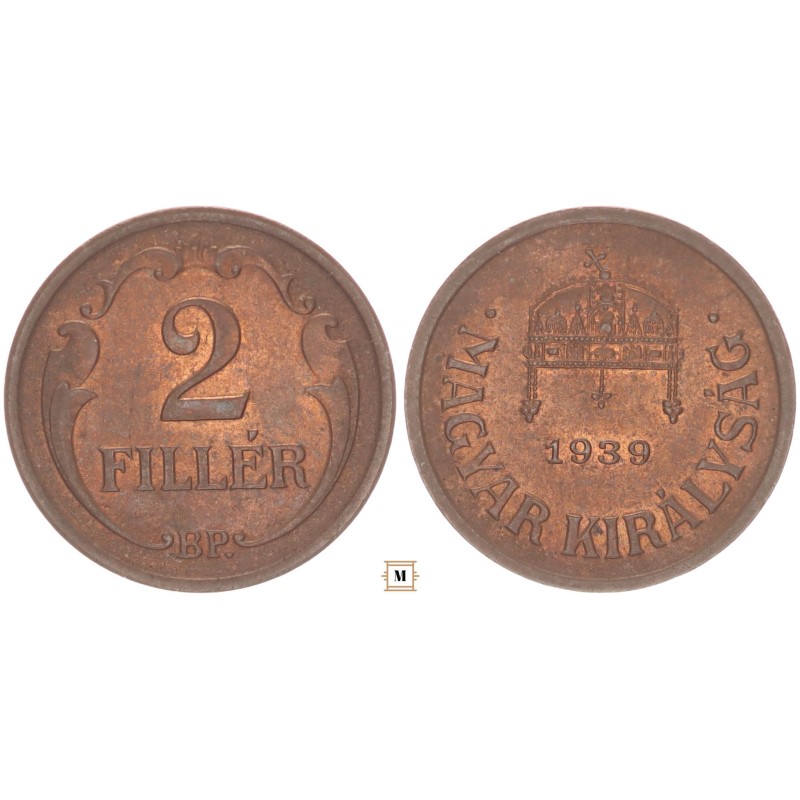 2 fillér 1939 BP 2 fillér 1939 BP