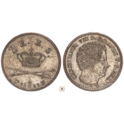 Dánia, VIII. Krisztián 3 skilling 1842