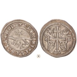 Szlavón denár V. István 1245/1270-72 S-R ÉHSz12
