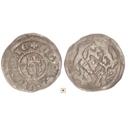 V. István /IV.Béla/ 1245/1270-72 denár ÉH 268 szigla