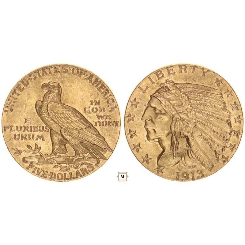 USA 5 dollár 1913 USA 5 dollár 1913