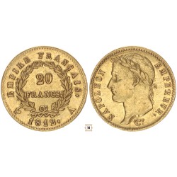 Franciaország, I. Napóleon 20 francs 1812 A