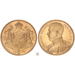 Belgium 20 francs 1914 Flamand felirat