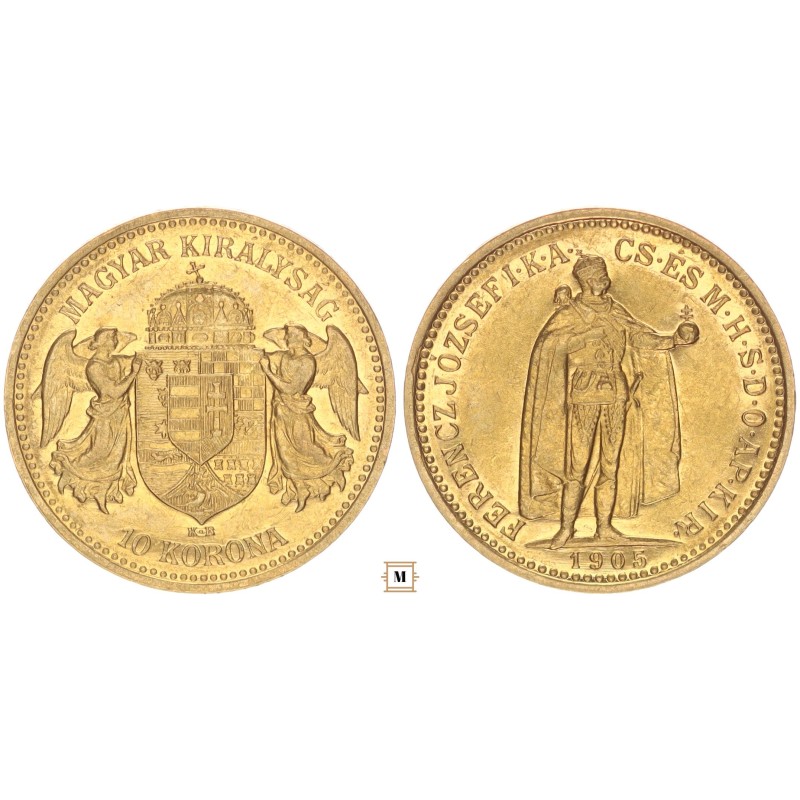Ferenc József 10 korona 1905 KB Ferenc József 10 korona 1905 KB