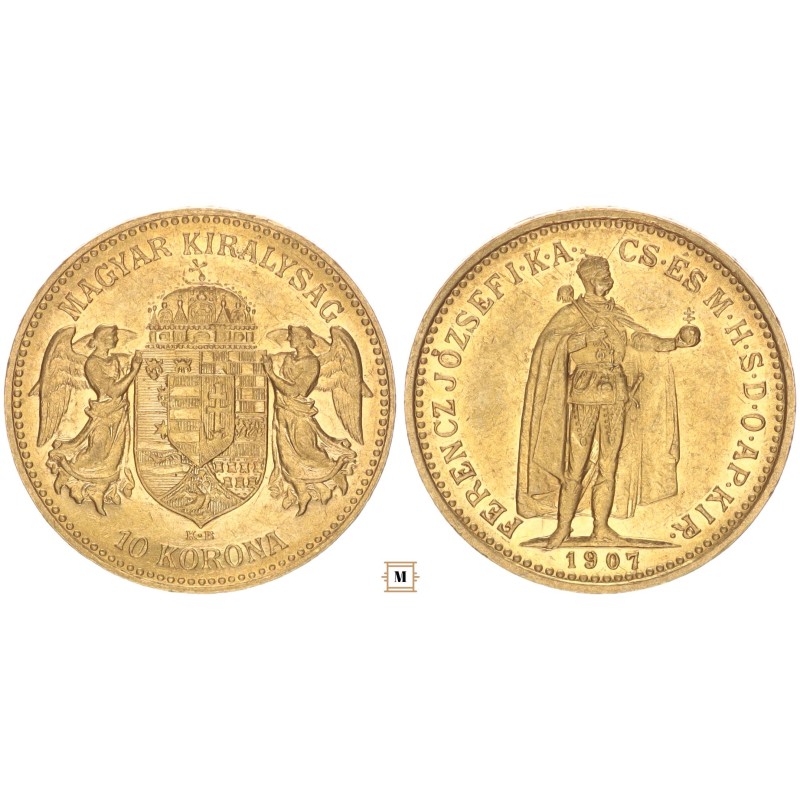 Ferenc József 10 korona 1907 KB Ferenc József 10 korona 1907 KB