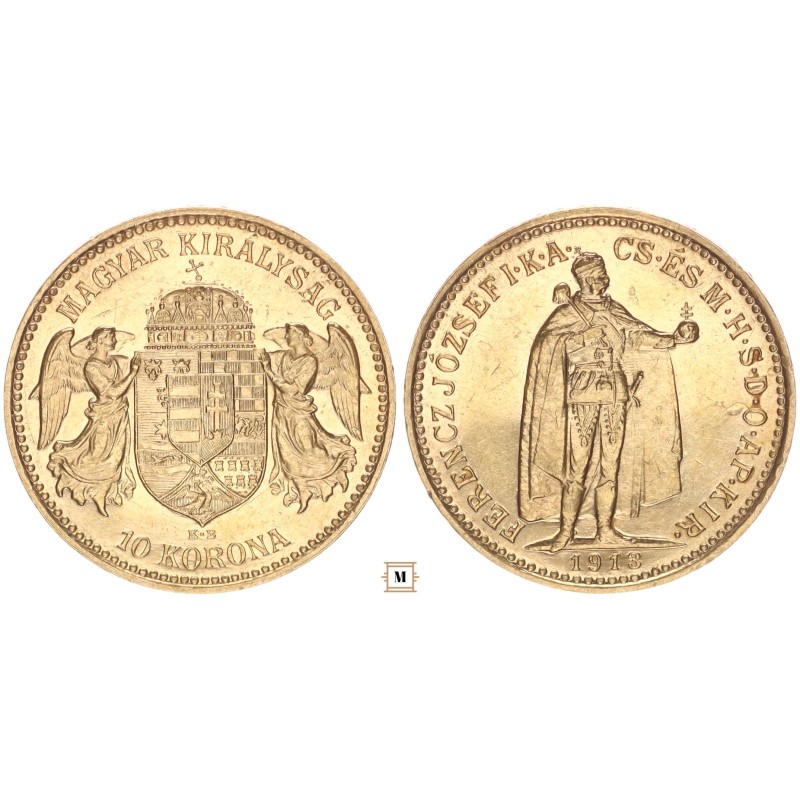 Ferenc József 10 korona 1913 KB R! Ferenc József 10 korona 1913 KB R!