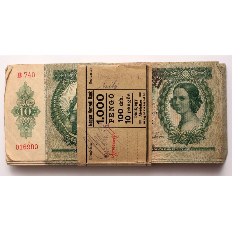 10 pengő 1936 97 db sorszámkövető 10 pengő 1936 97 db sorszámkövető
