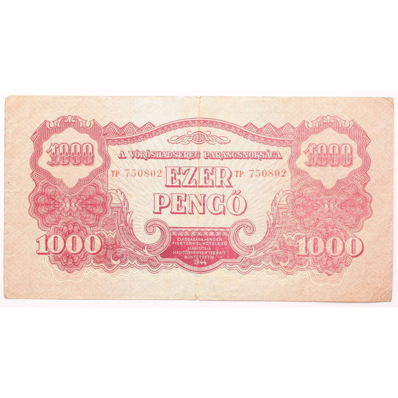 Vörös Hadsereg 1000 pengő 1944 Vörös Hadsereg 1000 pengő 1944