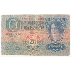 20 korona 1913 /1919/ Románia FB. Bukovina