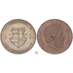 Kossuth 5 forint 1946 BP