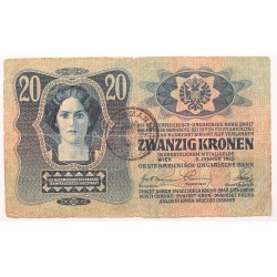 20 korona 1913 /1919/ Románia FB. Bukovina
