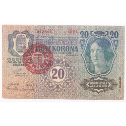 20 korona 1913 II. kiadás Magyarország FB.