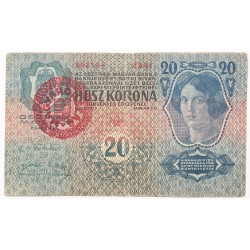 20 korona 1913 I. kiadás Magyarország FB.