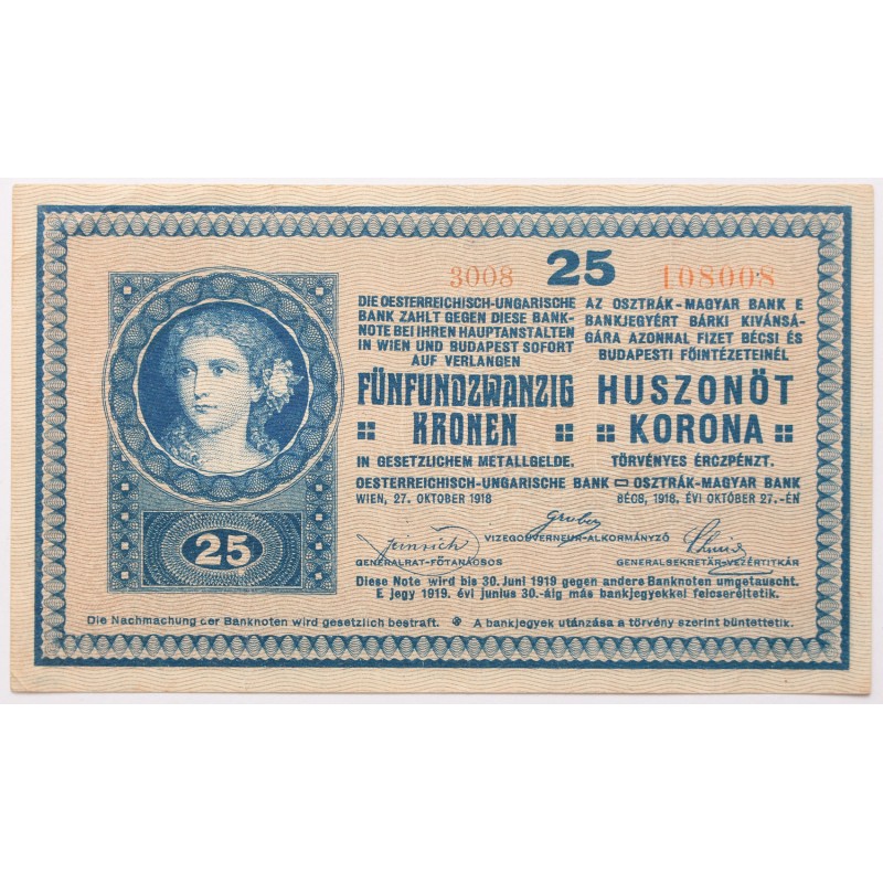 25 korona 1918 25 korona 1918