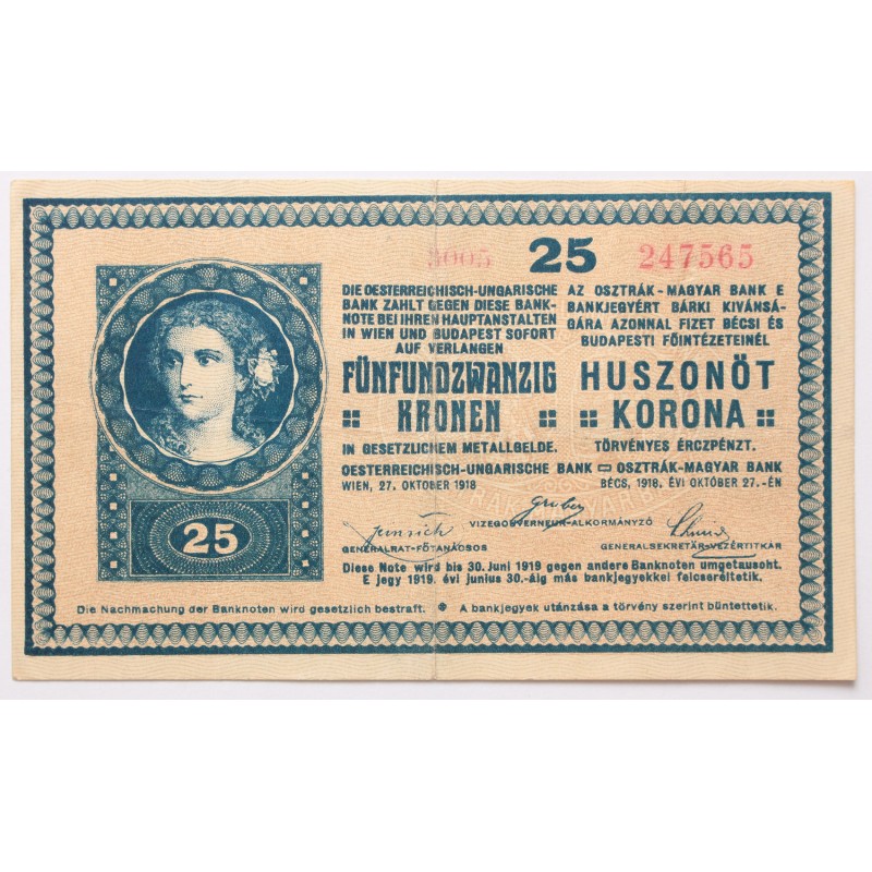 25 korona 1918 25 korona 1918