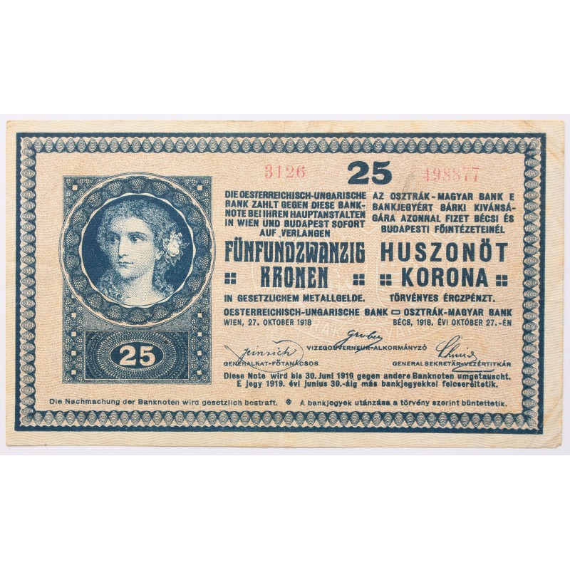 25 korona 1918 25 korona 1918