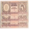 1000 pengő 1943 2db sorszámkövető + 1db közeli sorszám