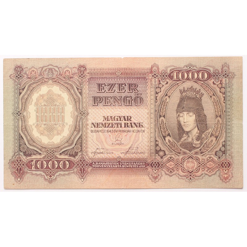 1000 pengő 1943 1000 pengő 1943