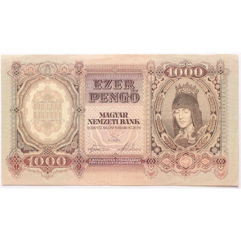 1000 pengő 1943 1000 pengő 1943