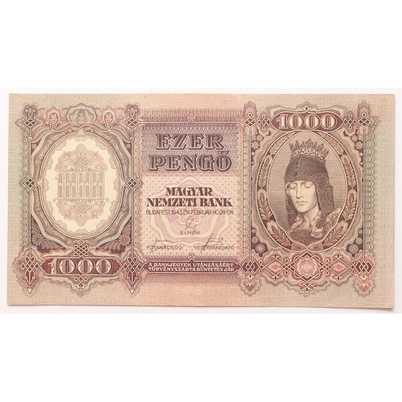 1000 pengő 1943 1000 pengő 1943