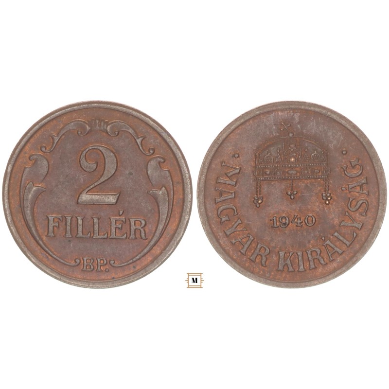 2 fillér 1940 BP