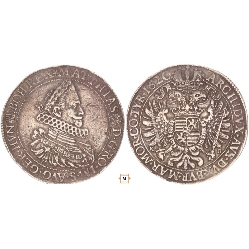 II. Mátyás tallér 1620 KB II. Mátyás tallér 1620 KB