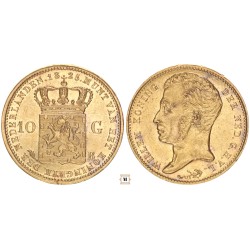 Hollandia 10 gulden 1825 B