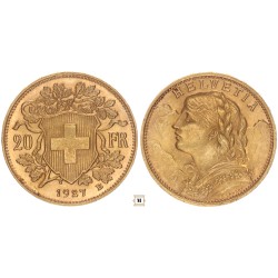 Svájc 20 franken 1927 B