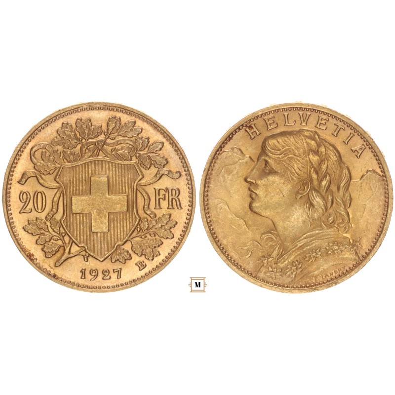Svájc 20 franken 1927 B Svájc 20 franken 1927 B