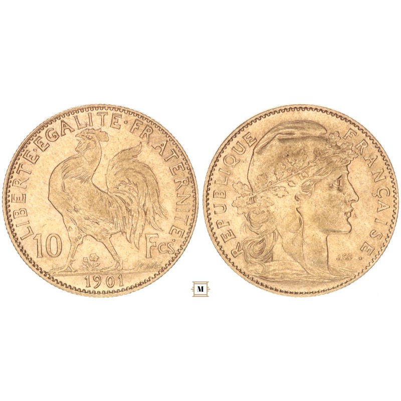 Franciaország 10 francs 1901 Franciaország 10 francs 1901