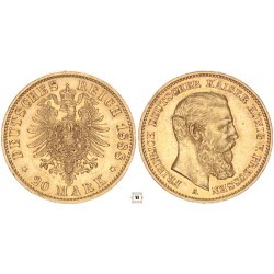Poroszország 20 márka 1888 A