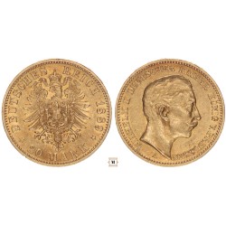 Poroszország 20 márka 1889 A