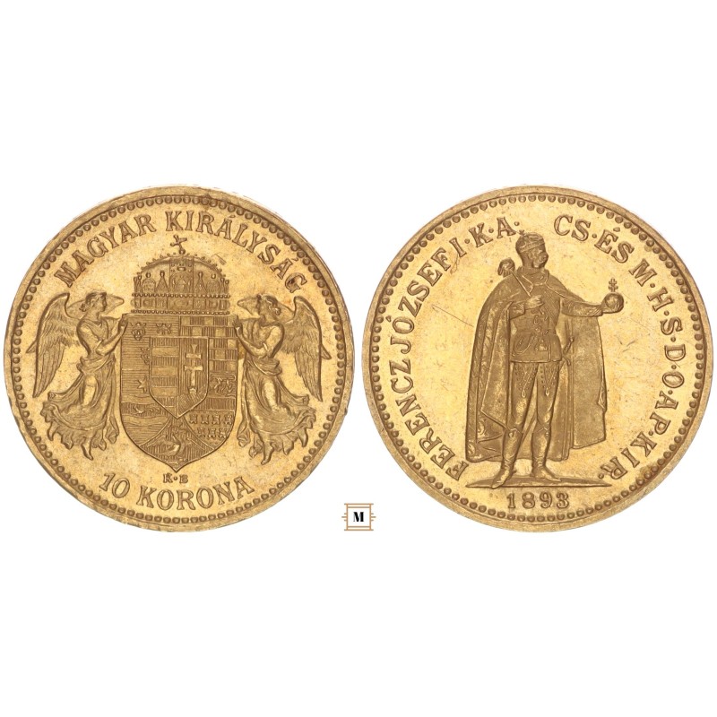 Ferenc József 10 korona 1893 KB Ferenc József 10 korona 1893 KB