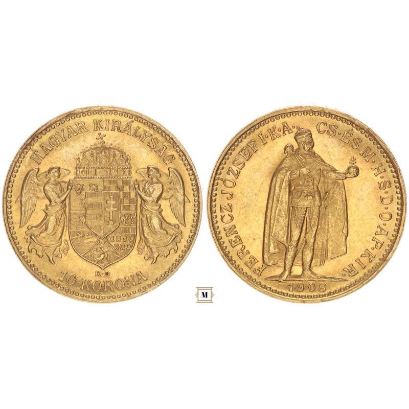 Ferenc József 10 korona 1908 KB Ferenc József 10 korona 1908 KB